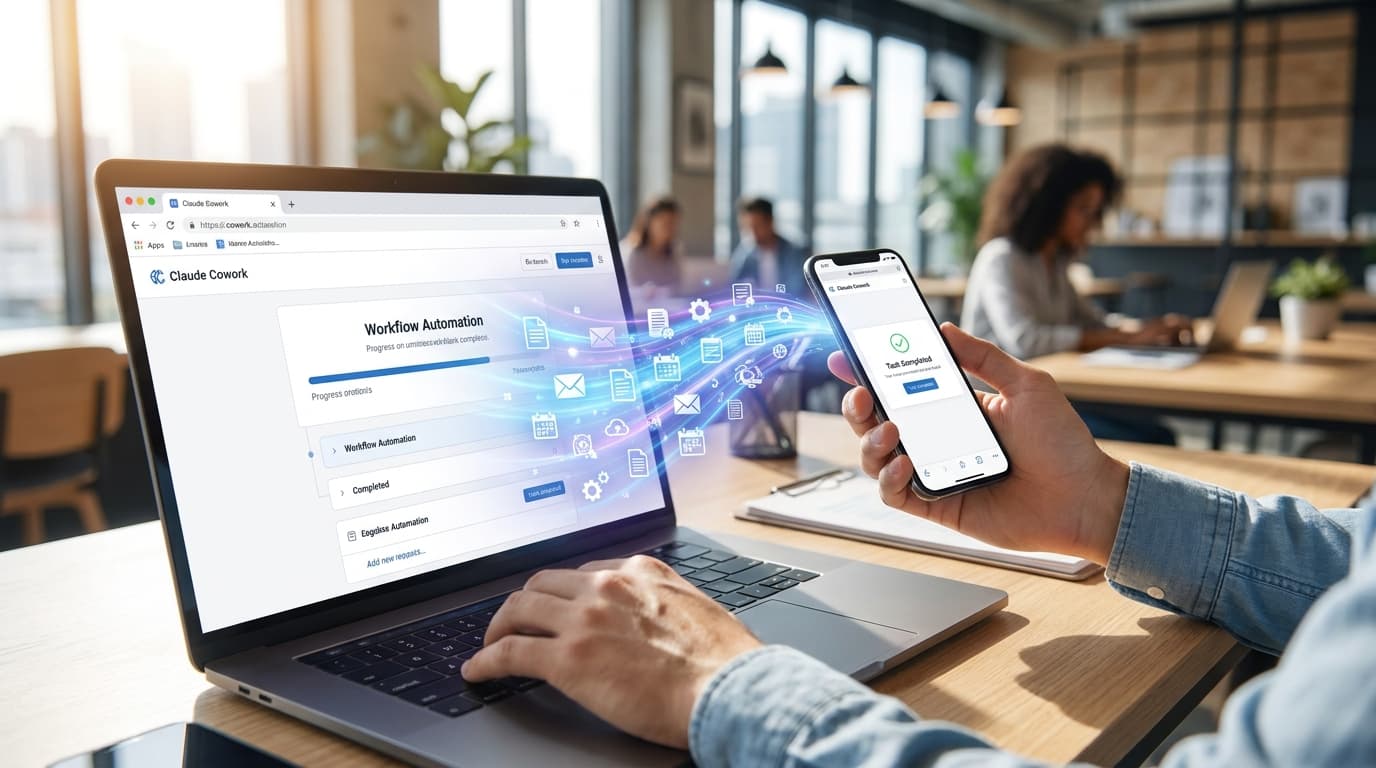 סוכני AI לתהליכי עבודה משרדיים: Claude Cowork מתרחב למובייל ולדפדפן